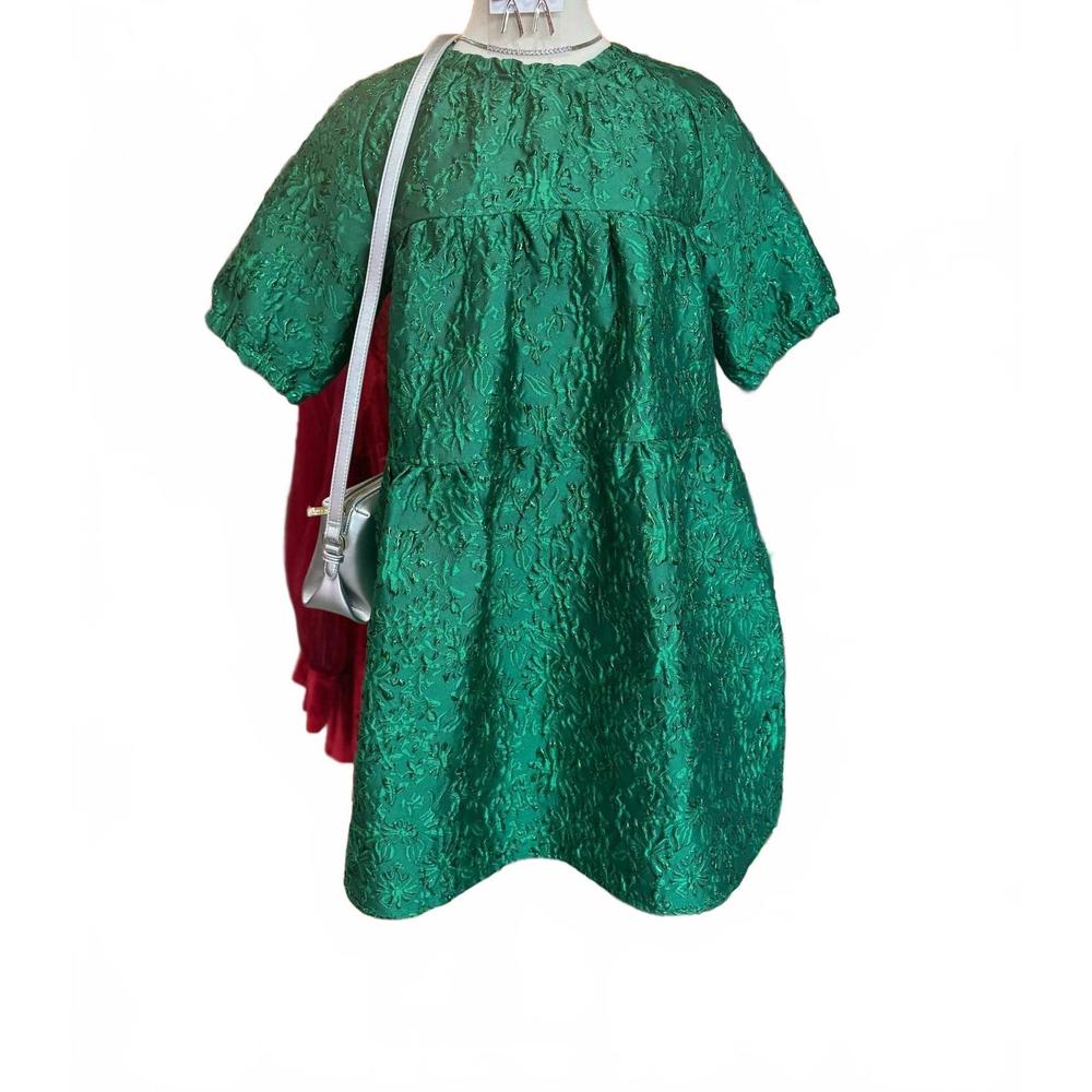 NEW BEFORE YOU women's jacquard dress in green